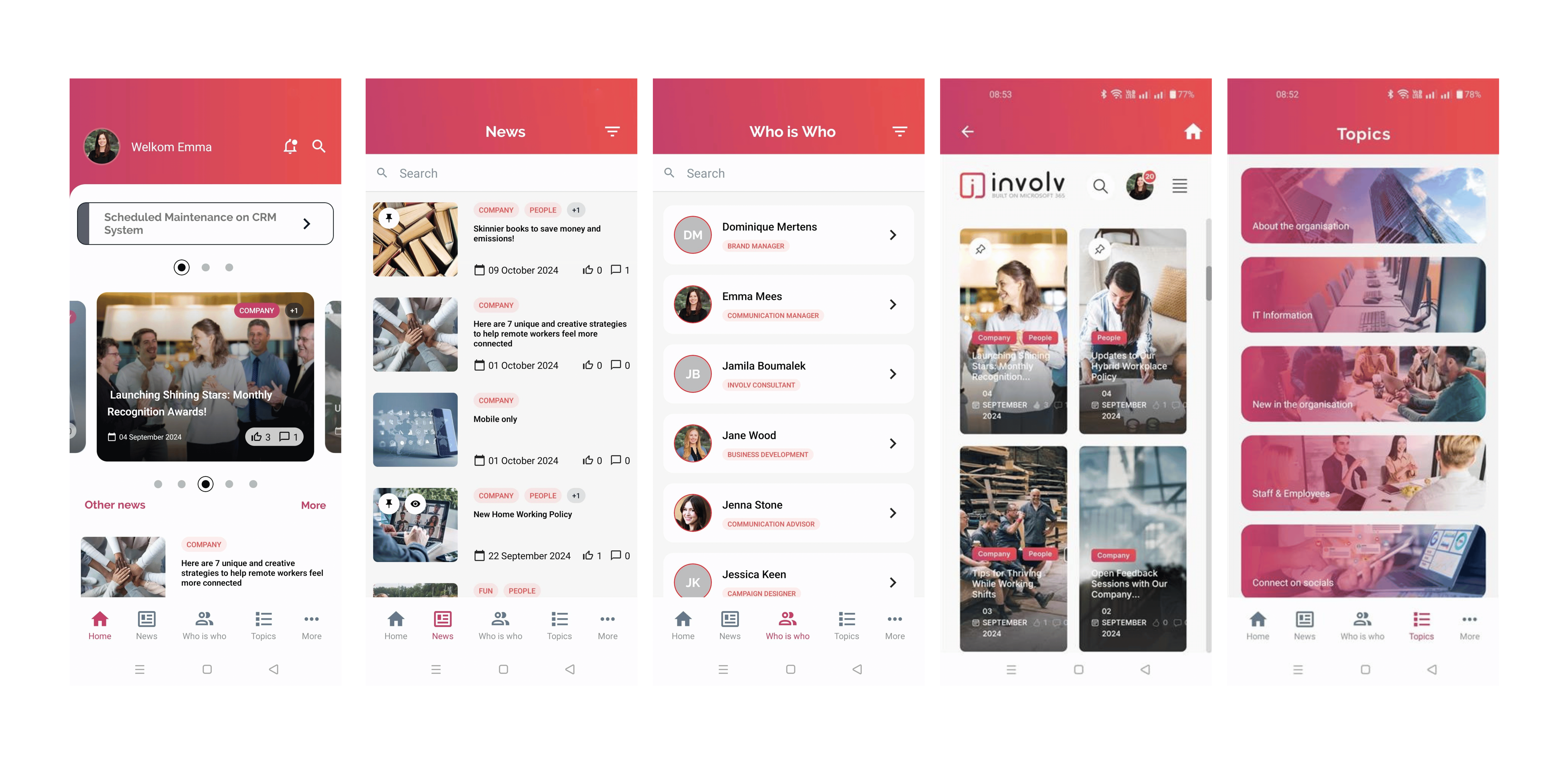 Involv mobile app